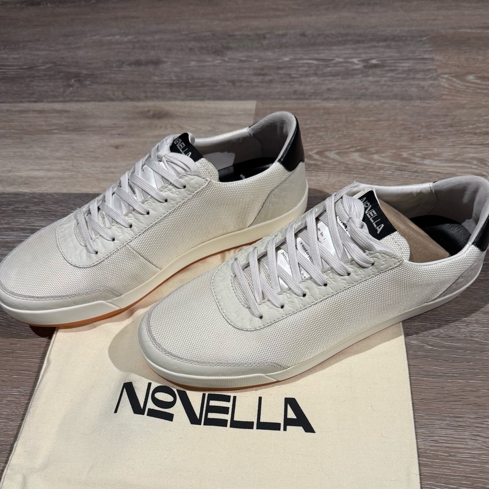 NEW Novella 1311 Men's White Sneakers MSRP $375
